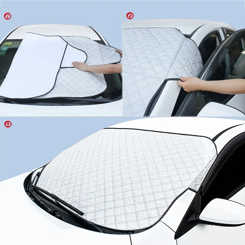 Автомобильный чехол для защиты от снега солнцезащитный козырек на лобовое