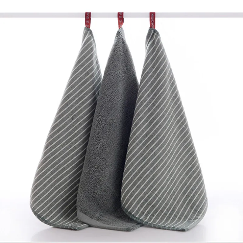 1 шт. Новое хлопковое Смешанное полосатое полотенце микрофибра квадратное