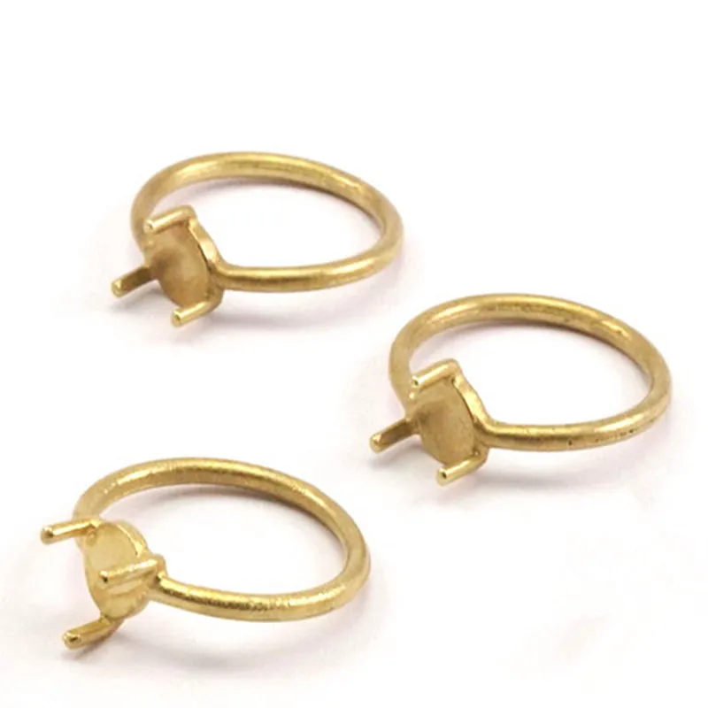 7 шт. .. Незакалённая медь. sz 5 мм параметры заготовки кольца 3 когти для колец yN101|ring