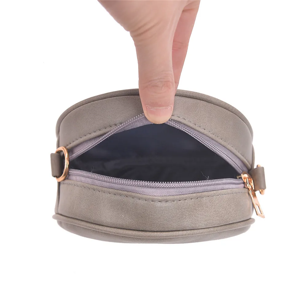 Женская Повседневная однотонная винтажная сумка-мессенджер на лямках