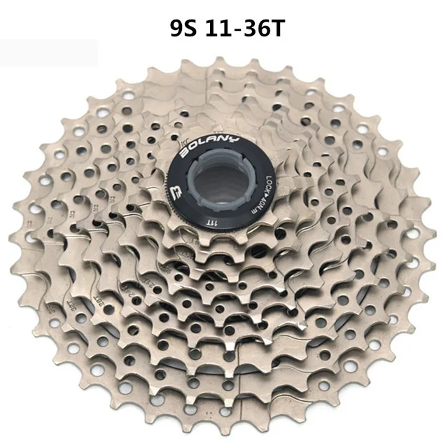 9S 11 36T BOLANY Дорожный/горный велосипед кассета маховик 8 S/9 S/10 S/11 S/12 S 11-52T скорость полный диапазон совместим с SHIMANO - Цвет: 9S 11 36T