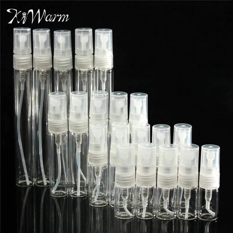 Многоразовый распылитель для образцов KiWarm 5 шт. 2/3/5/10 мл пустая стеклянная бутылка