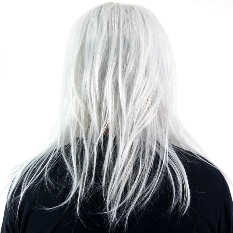 Белая колдунья зеленая латексная маска ужаса Хэллоуин скелет лицо рукав платье