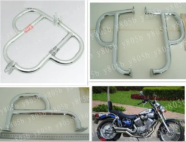 Металлическая Хромовая пружина двигателя для Yamaha Virago XV400 XV 535 400 все годы|Бамперы и