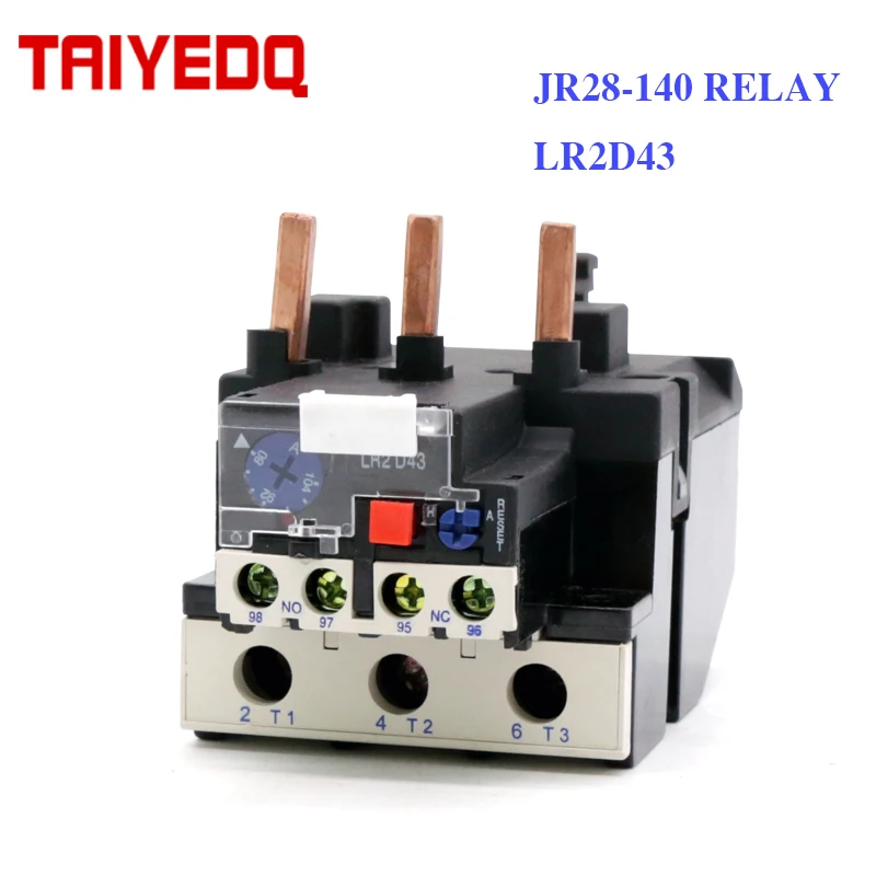

JR28-140 электрическое тепловое реле перегрузки 104A 120A 140A,3P LR2D33 реле защиты от перегрузки 1NO 1NC реле контактора переменного тока