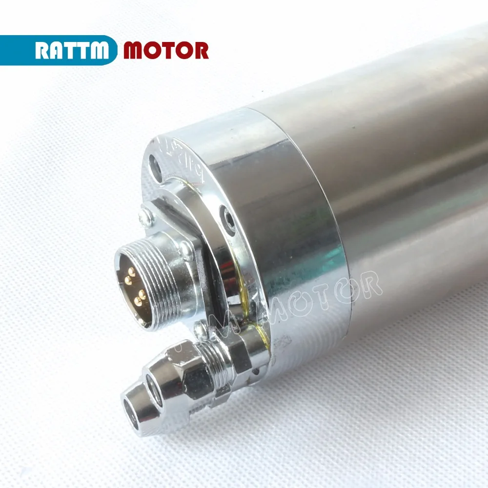 0.8KW / 800 Вт с водяным охлаждением двигатель шпинделя 220V ER11 24000 об/мин 65x158 мм