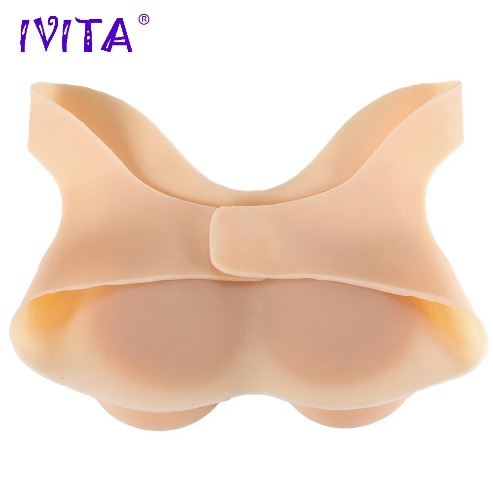 Реалистичная силиконовая грудь IVITA 1000 г поддельная Женская для Pechos Silicona