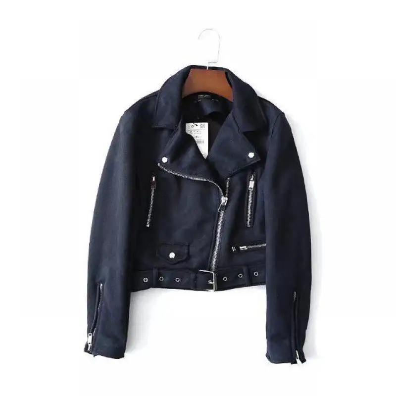 Женская байкерская куртка из искусственной кожи новинка 2019 демисезонные