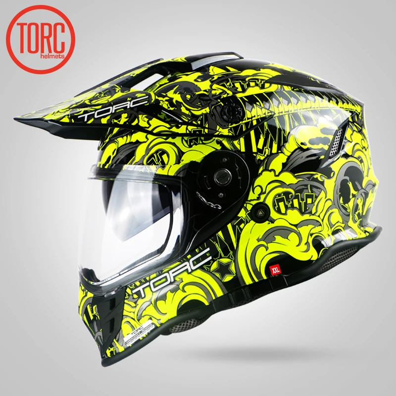 TORC Новое поступление мотоциклетный шлем на все лицо для мотобайка Casco