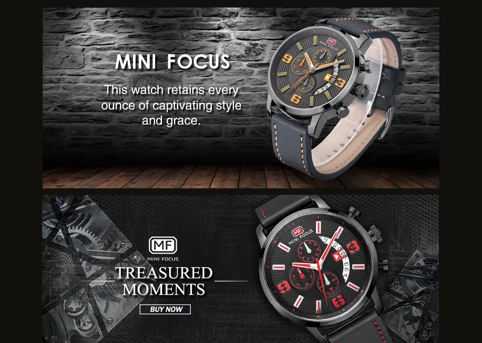 Minifocus мужские часы, люксовый бренд, бизнес кожа, мужские часы, Простой Большой циферблат, водонепроницаемые, с календарем, кварцевые наручные часы для мужчин