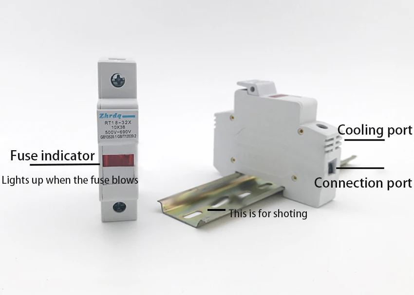1 шт. предохранитель низкого напряжения держатель 1 P 500-690 V 32A 10X38mm керамический предохранитель держатель с индикатором света для защиты солнечной системы