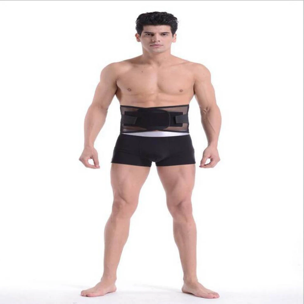 

Orthopedic Lumbar Medical Belt Waist Trimmer PP Straps Suporte Lumbar Support Belt for Men Blue Black Direct Factory