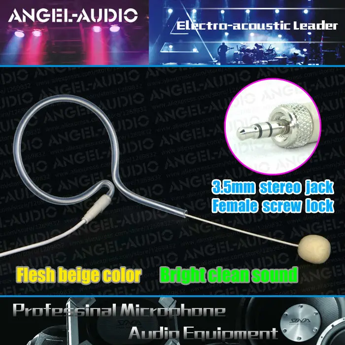 Высококачественный телесный бежевый ушной крючок женский винт 3 5 мм разъем