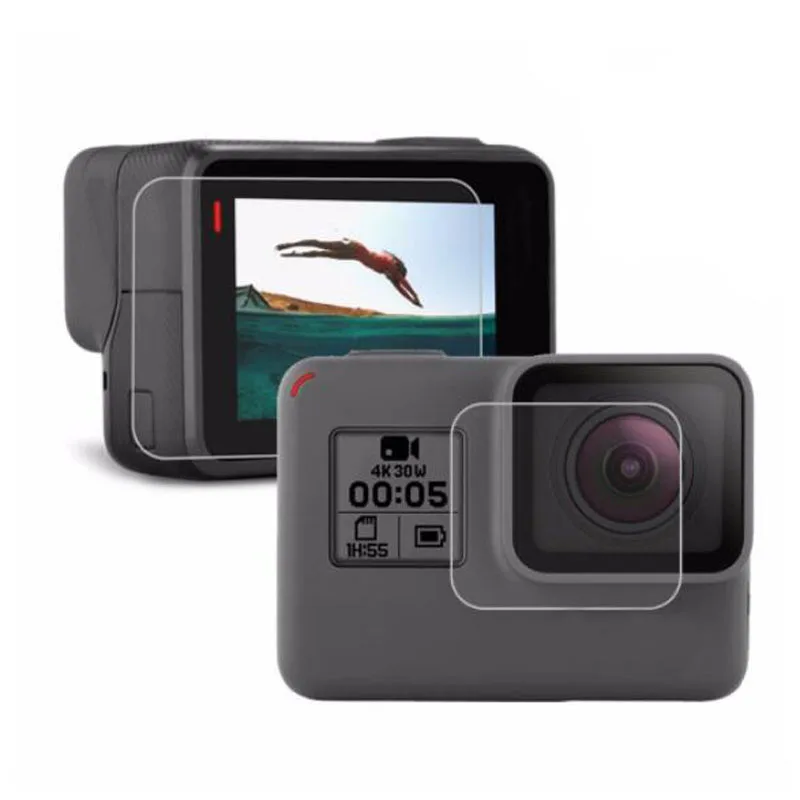 Защитная пленка для экрана из закаленного стекла крышка чехол GoPro Go pro Hero Hero5 Hero6