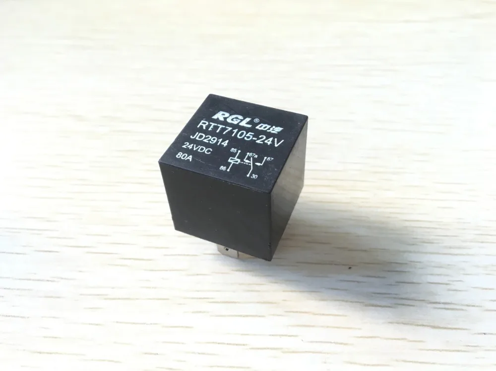 Реле постоянного тока 24 В 80A 1NO 1NC SPDT 5 Pins 15 мм для автомобильного грузовика