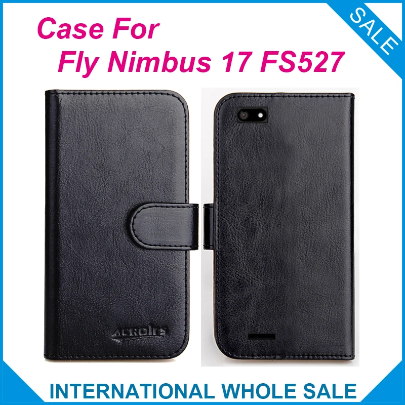 Оригинал! Чехол Fly Nimbus 17 FS527 6 видов цветов высококачественный кожаный