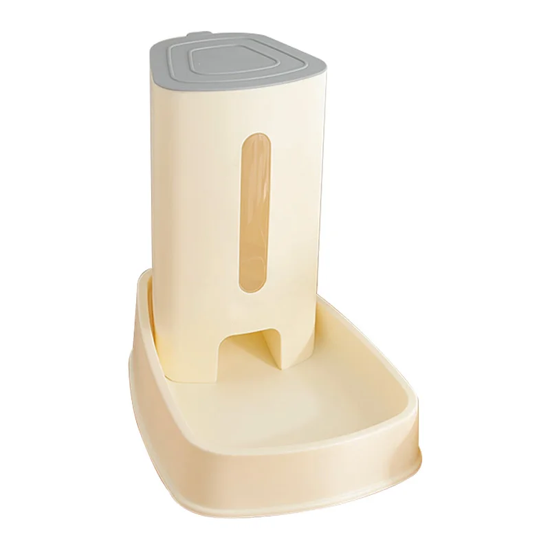 White food feeder Новейший 3.8L автоматический питатель для домашних животных, собак, кошек, Водяной фильтр с диспенсером, миски для воды, фонтан для домашних животных - Цвет: White food feeder