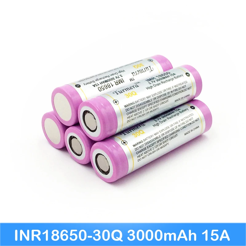 18650 батарея 3000 мАч Оригинальный Новый INR18650 30Q аккумуляторная литий-Литий-ионные