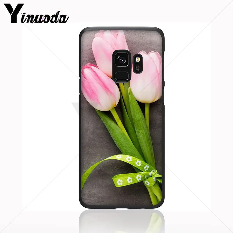 Yinuoda тюльпан красивые цветы Мягкий силиконовый чехол для телефона Samsung Galaxy s9 s8plus