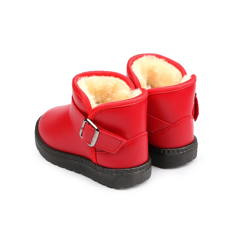 2017 г. Зимние детские зимние ботинки для мальчика удобные толстые Нескользящие