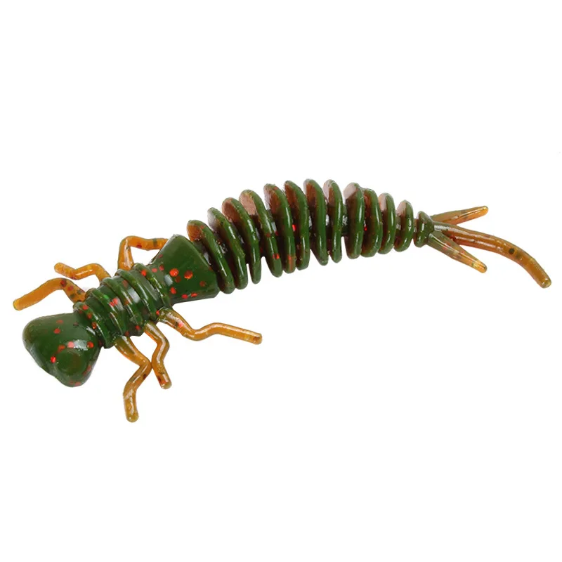 Fulljion Larva мягкие приманки 50 мм 75 100 силиконовые рыболовные искусственные червь
