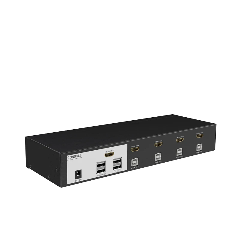 MT Viki 4 портовый HDMI KVM переключатель Hotkey автоматическое сканирование USB