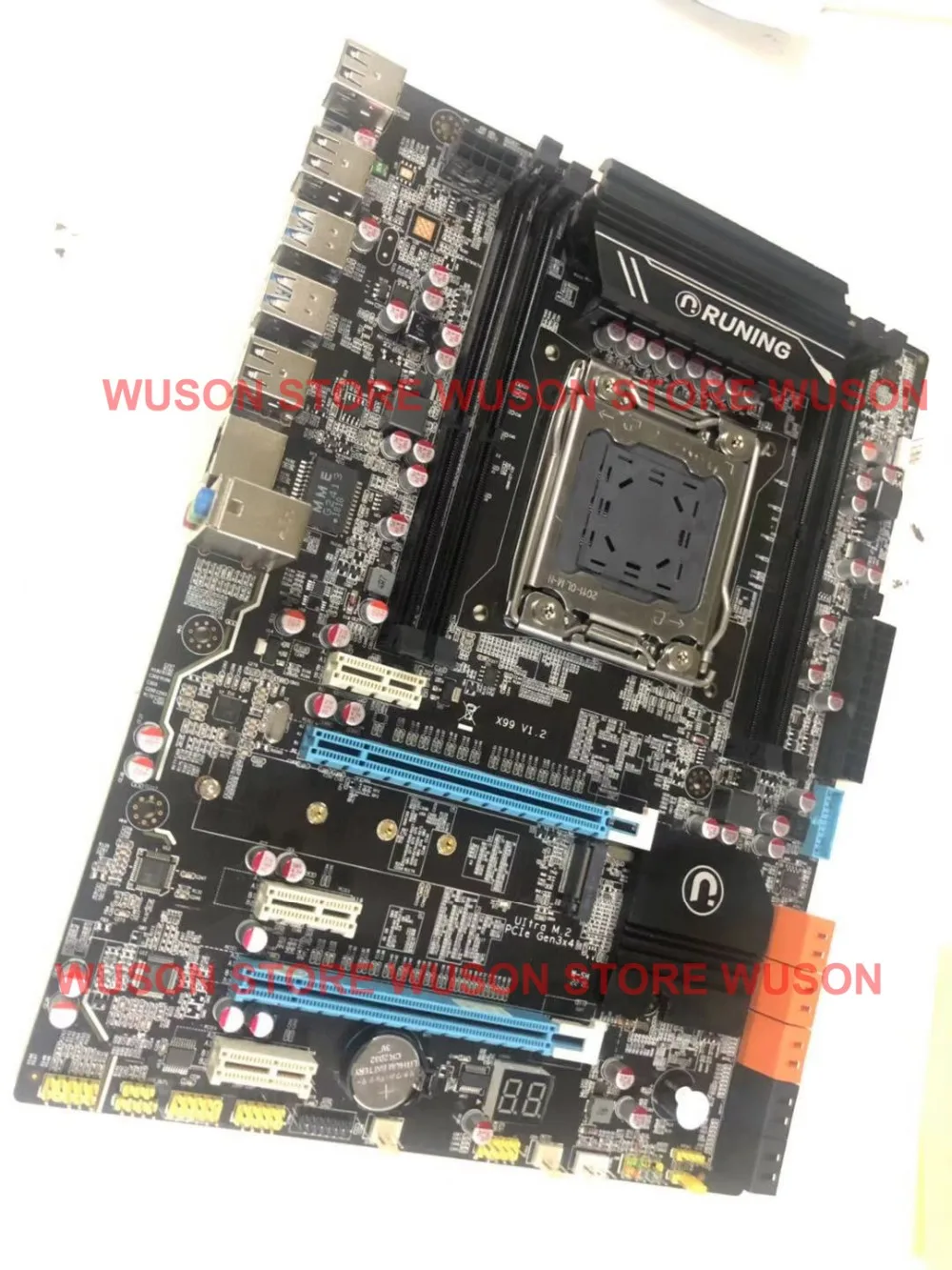 Скидка компьютерное оборудование Runing X99 LGA2011-3 материнская плата с M.2 NVMe Слот Процессор Intel Xeon 2695 V3 ram 64G(4*16G) DDR4 2400