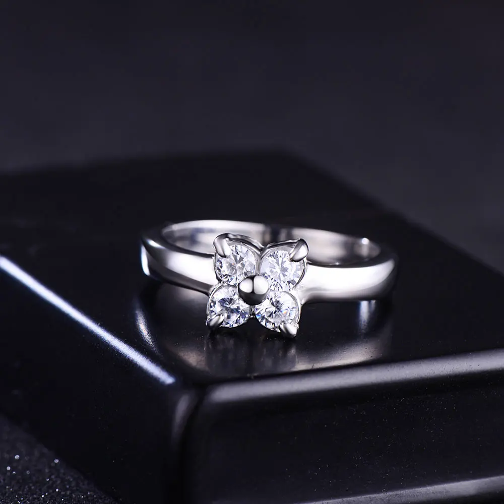 Women's Fashion Stainless steel Rings Lady White CZ Tourmaline Silver Color Romantic Love | Украшения и аксессуары