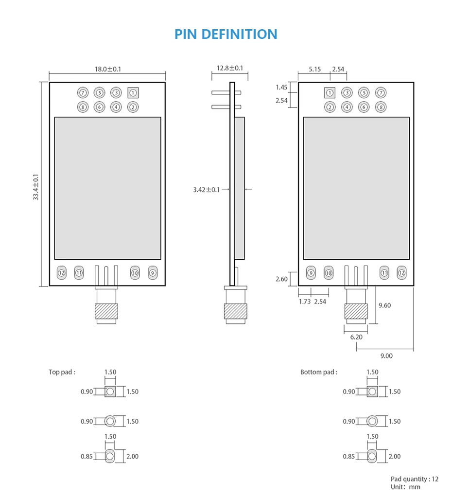 CDEBYTE E01-2G4M27D nRF24L01 PA LNA 2,4 ГГц дальний приемопередатчик 2,4 ГГц nRF24L01P беспроводной радиочастотный передатчик и приемник