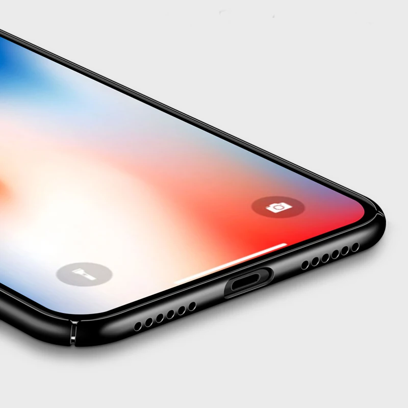 Роскошный чехол для телефона iphone XS XR Max Ультратонкий матовый жесткий 4 4s 5 5S SE 6 S 7 8
