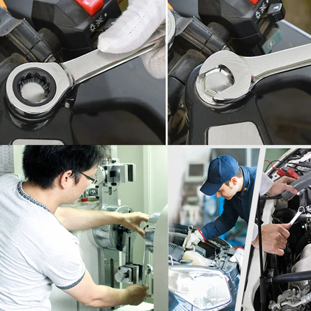 Практичный гаечный ключ с фиксированной головкой 8 мм-32 мм комбинация гаечных