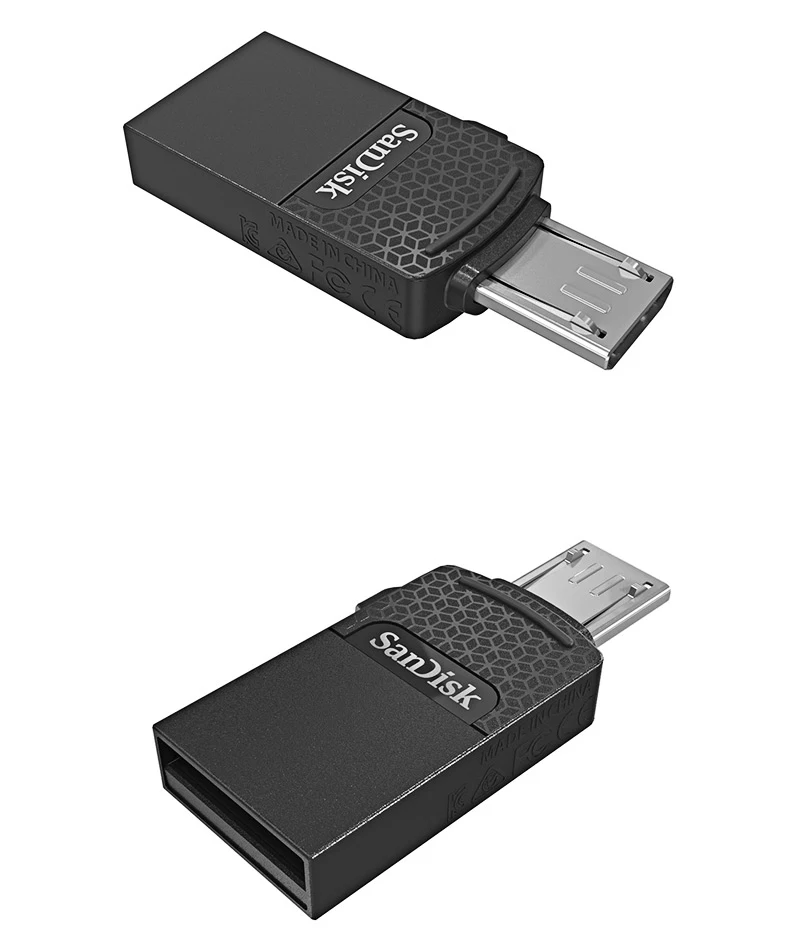 Двойной Флеш-накопитель SanDisk флеш-накопитель usb 32 Гб 64 Гб 128 ГБ высокоскоростной двойной OTG usb 2,0 флеш-накопитель для ноутбука телефон флеш-накопитель