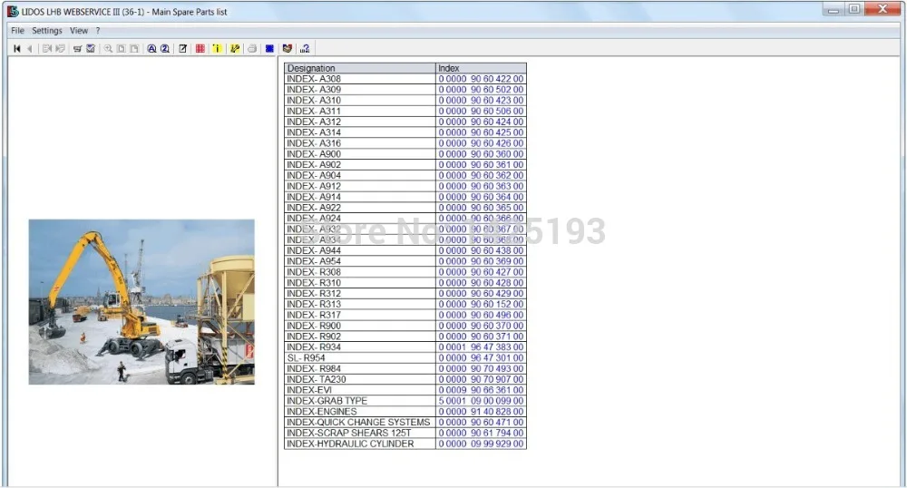 Каталоги запчастей и инструкции по ремонту либхер онлайн 2021 (LBH + LFR LHB LWT COT) |