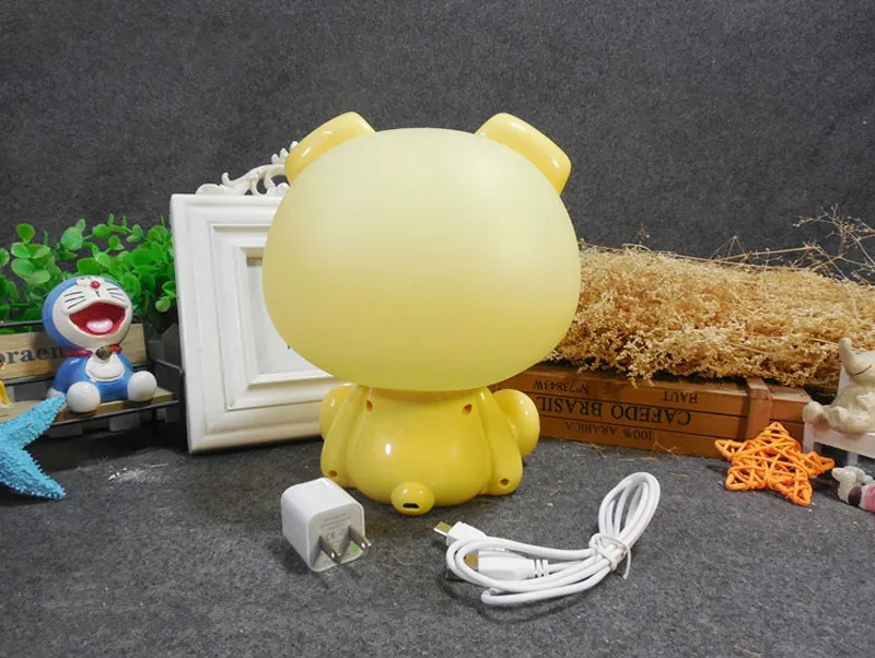 Современный свинья usb-портами и светодиодным индикатором ночной Светильник для детей Детские Спальня Рождественский Ночной светильник в детскую комнату прикроватная домашний Декор Светильник ing светильники