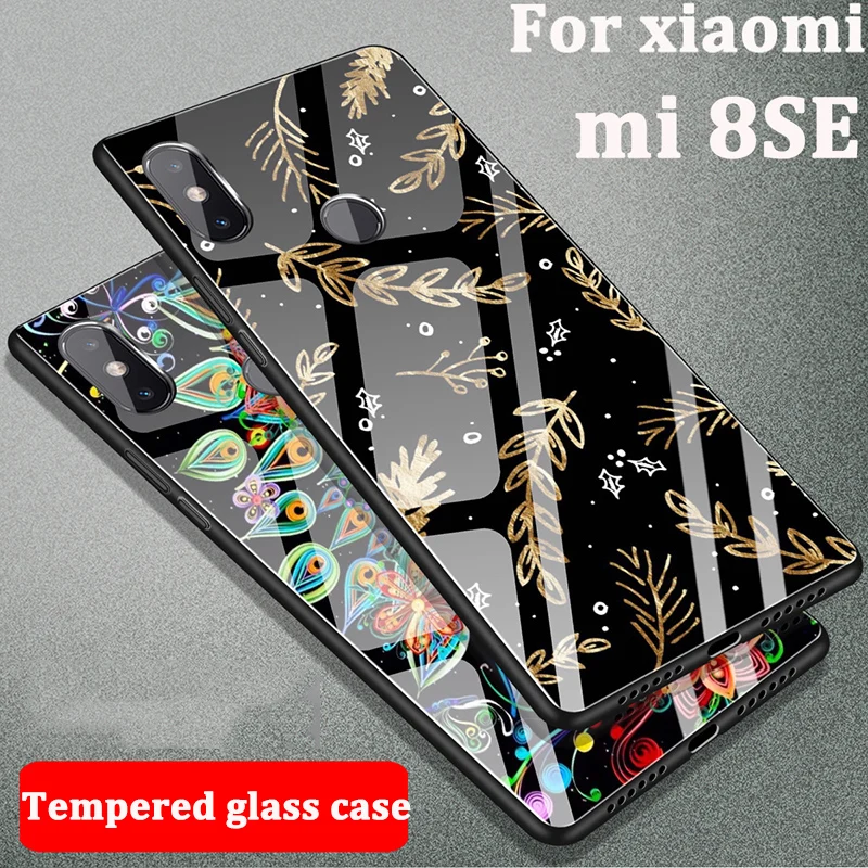Закалённое Защитное стекло для Xiaomi mi 8 SE чехол 8SE основа случаях телефон крышка