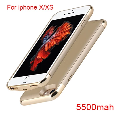 for iphone X Xs Ультратонкий чехол для внешнего зарядного устройства для iPhone 8, 7, 6, 6s Plus, зарядное устройство для аккумулятора, чехол для телефона, для iPhone 6, 6 s, 7, 8 X XS - Цвет: for iphone X Xs