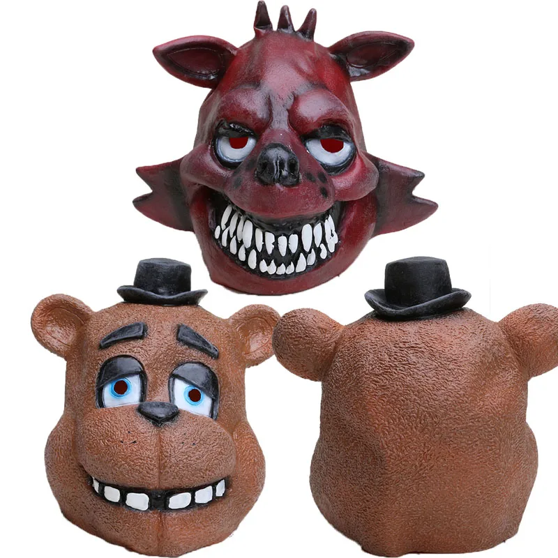 Маска пять ночей у Фредди маска медведя FNAF foxy chica Freddy Fazbear для детей украшения