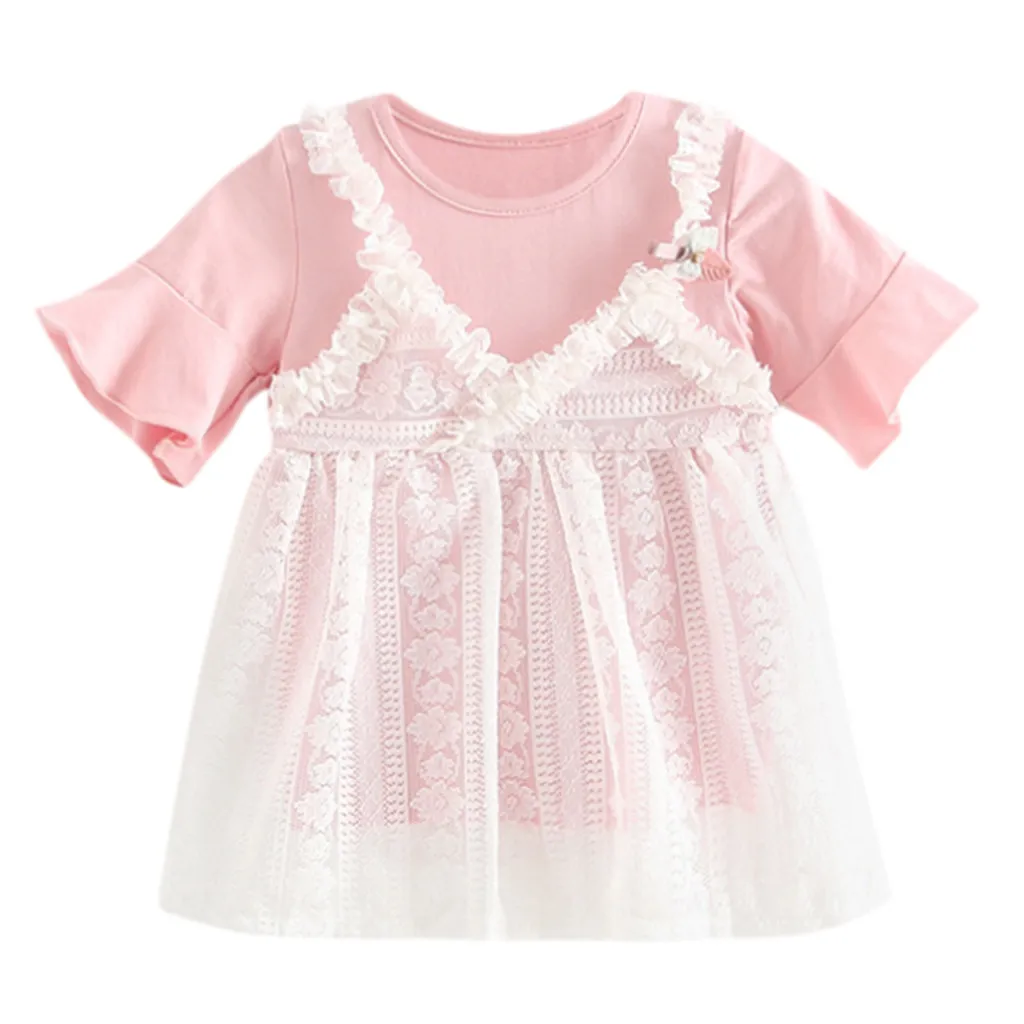 Детские платья для девочек кружевное Тюлевое платье принцессы с цветами одежда