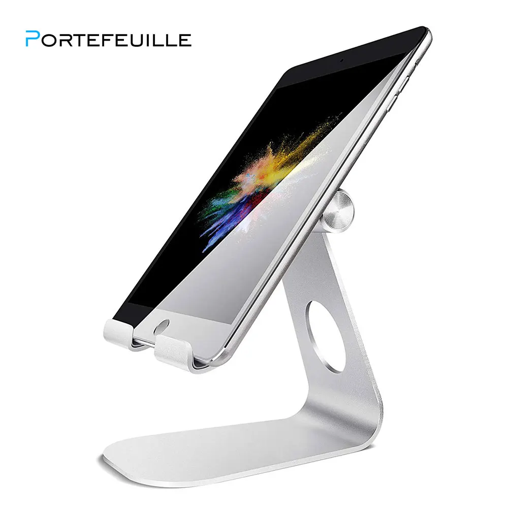 Portefeuille для iPad Pro, подставка для планшета, Регулируемый Алюминиевый металлический держатель для телефона, для iPad Air 2, samsung, аксессуары для планшетов - Цвет: Style 1