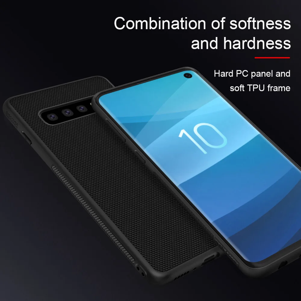 case for Samsung Galaxy S10 /S10 Plus NILLKIN Textured Nylon fiber back cover For samsung s10 phone non-slip | Мобильные телефоны и