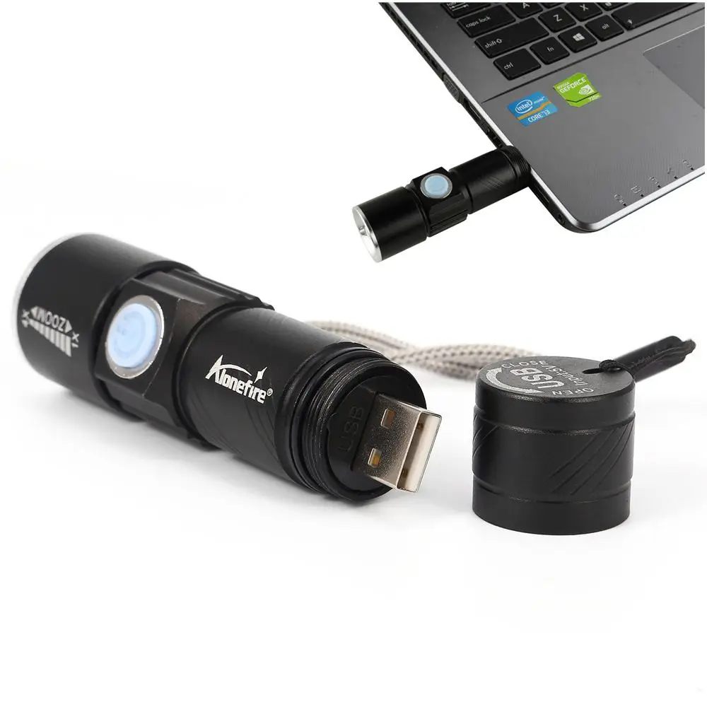 Тактический фонарик AoneFire X200 перезаряжаемый мощный светодиодный фонарь с мини