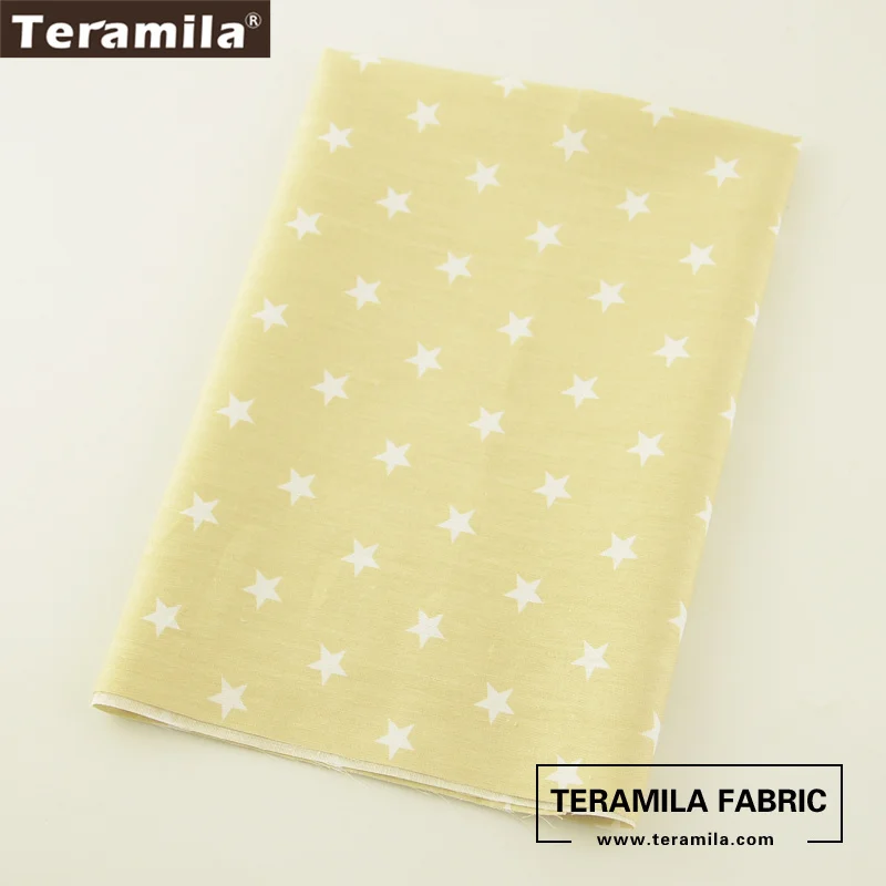 Teramila новая яркая звезда Печатный дизайн 100% хлопок саржа для шитья Лоскутная