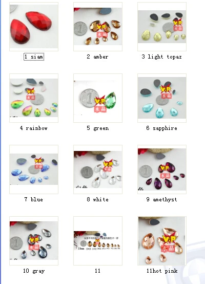 

Waterdrop Shape 7x12mm Crystal Strass Glass Loose Beads Cellphone Beauty DIY Jewelery Applique Decoration Rhinestones