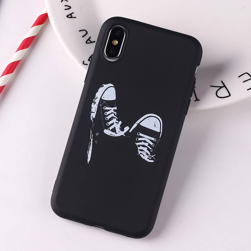 Мягкий силиконовый чехол для iPhone 12 11 Pro 6 8 8Plus X 7 7Plus XS Max с изображением