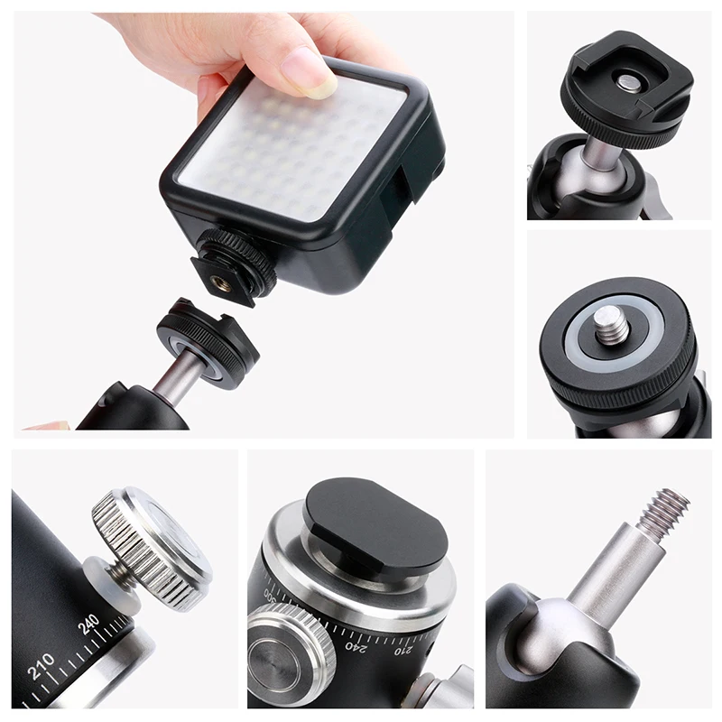 UUrig R001 360 панорамная шаровая Головка алюминиевая головка штатива w 1/4