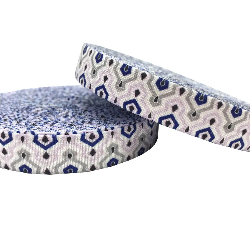 10yard 5/8'' aztec stripe printed fold over elastic hair ties accessories ribbon ponytail holders | Дом и сад