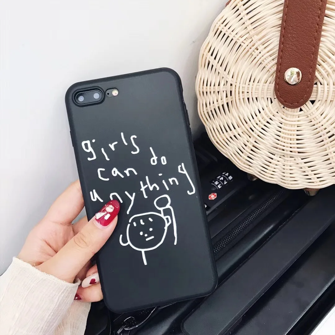 Cute Cartoon For OPPO F1 F3 Plus Girl Words Pattern Case R9 R9s R11 R11s R15 Dream Mirror Soft Clear Cover case |