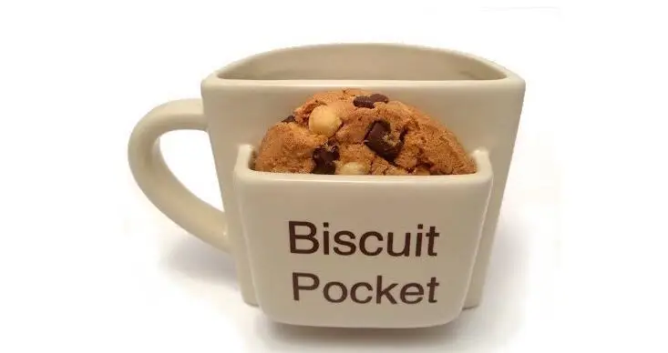 Бесплатная доставка карманная кружка для печенья одна чашка послеобеденный чай