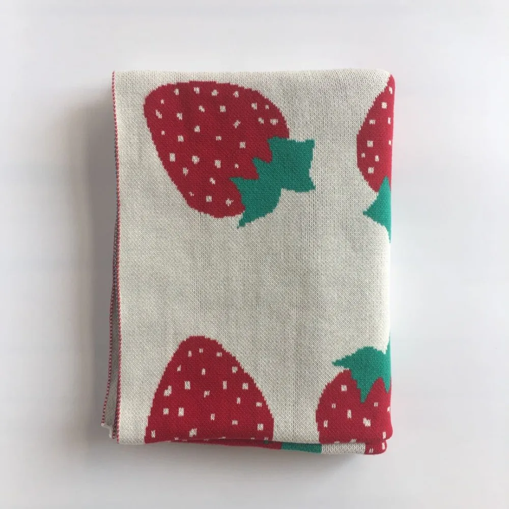 Одеяло для детей и младенцев 100% хлопок органическое Вязаное детское одеяло