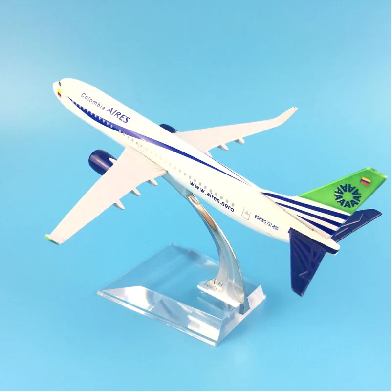 16 см Колумбия-B737-800 авиакомпаний металлического сплава модель самолета игрушки